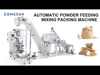 ZONESUN ZS-FAL180X6 Auto Powder Mixing Feeding Filling Sealing Line