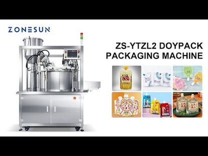 ZONESUN ZS-YTZL2 Servo Doypack Filling Capping Machine with Conveyor