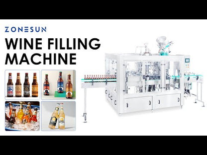 Zonesun ZS‑WFC18 Fully Automatic Beer Bottling and Capping Monoblock