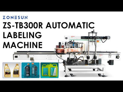 ZONESUN ZS-TB300R Automatic Square Bottle Double Side Labeling Machine