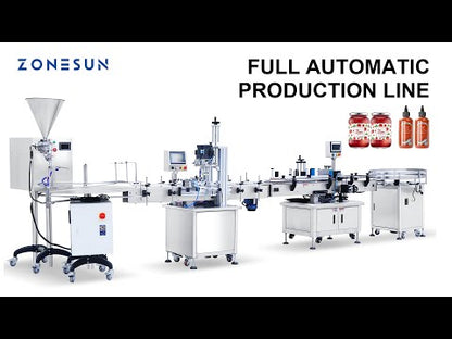 ZONESUN ZS-FAL180X9 Automatic Paste Filling Capping Labeling Line