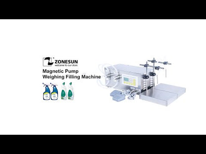 ZONESUN ZS-MP252W Magnetic Pump Liquid Filling Machine with Weighing