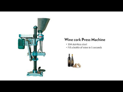 ZONESUN ZS-XGDSJ1 Semi-Auto Wine Bottle Corking Machine with Feeder