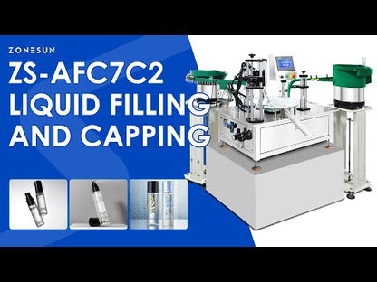 ZONESUN ZS-AFC7C2 Automatic Small Bottle Filling and Capping Machine For Cosmetic Lab Machinery