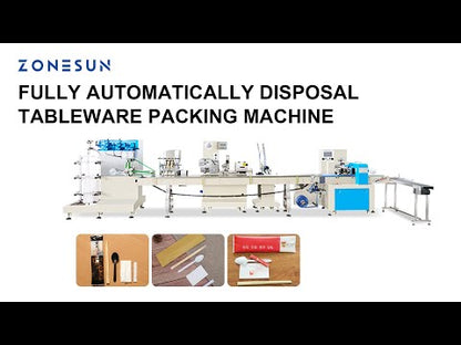 ZONESUN ZS-PLCJ01 Automatic Disposable Tableware Packaging Line