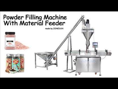 ZONESUN ZS-FM2A Automatic Powder Filling Machine With Feeder