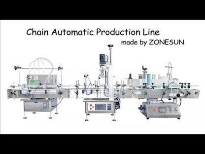 ZONESUN ZS-FAL180C2 Desktop 4-Nozzle Filling Capping Labeling Machine