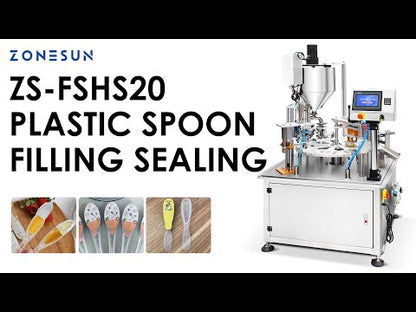 Zonesun ZS-FSHS20 Automated Honey Spoon Filling and Sealing Machine with Star Wheel