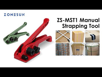 ZONESUN ZS‑MST1 12–19 mm PET & PP Manual Ratchet Strapping Tool