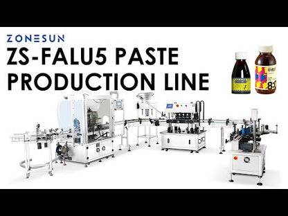 Zonesun ZS‑FALU5 Automatic Honey Syrup Filling Capping Labeling Line