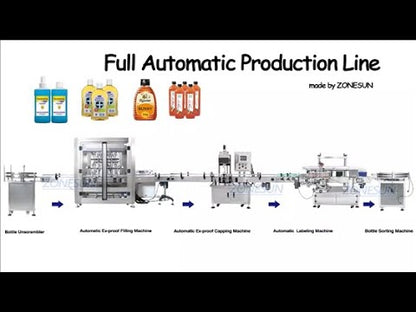 ZONESUN Explosion-Proof Servo Filling Capping Labeling Production Line