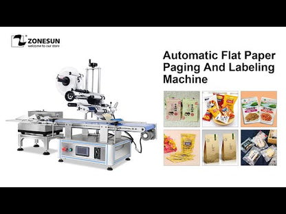 ZONESUN ZS-TB180PBF Automatic Flat Paper Paging & Labeling Machine