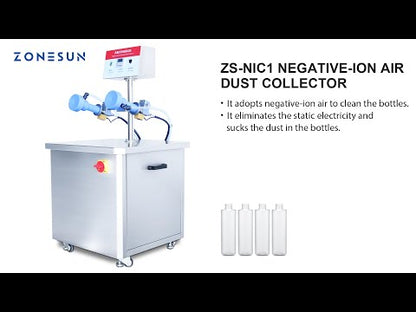 ZONESUN ZS-NIC1 Negative Ion Air Dust Collector for Bottle Cleaning