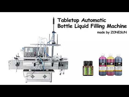ZONESUN ZS-DTMP4AL Tabletop Magnetic Pump Liquid Filling Machine