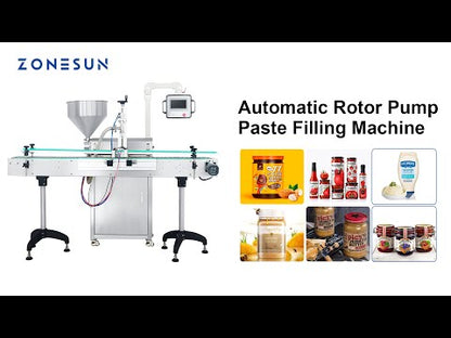 ZONESUN ZS-VTRP1A 50–1500ml Servo Rotor Pump Paste Filling Machine