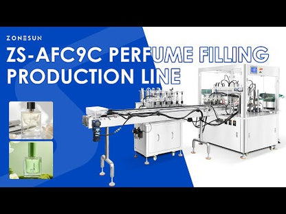 ZONESUN ZS-AFC9C Automatic Perfume Vacuum Filling and Capping Packaging Machine