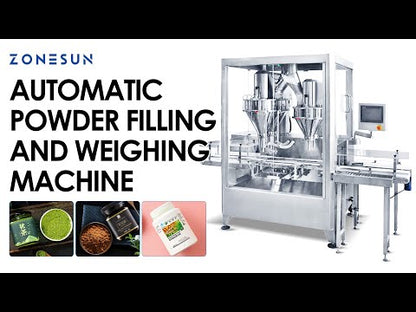 ZONESUN ZS-FM6A Dual Auger Powder Filling Machine with Check Weigher