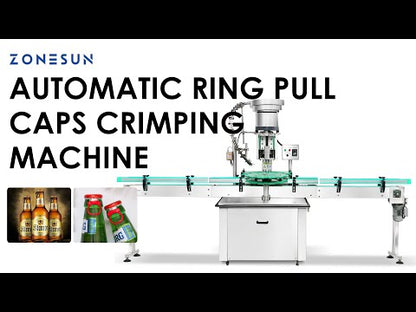 ZONESUN ZS-XG440L Automatic Ring Pull and Crown Cap Capping Machine