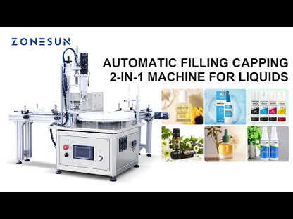 ZONESUN ZS-AFC1Z Automatic Peristaltic Pump Filling Capping Machine