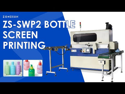 ZONESUN ZS‑SWP2 Automatic Bottle Single Color Screen Printing Machine Labeling Equipment