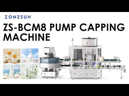 Zonesun ZS‑BCM8 Rotary Pump Capping Machine for High‑Speed Packaging