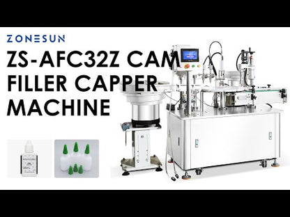 Zonesun ZS-AFC32Z Automatic Glue Bottle Filling Capping Machine for Pointed Caps