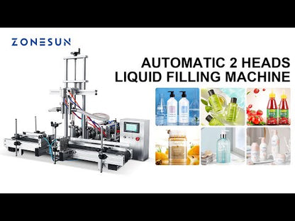 ZONESUN ZS-DTYT2 Automatic Pneumatic Piston 2 Nozzles Filling Machine