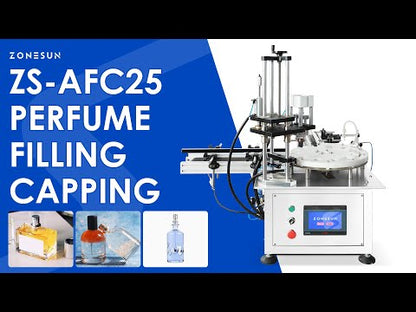 ZONESUN ZS-AFC25 Rotary Perfume Bottle Filling Capping Machine
