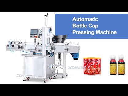 ZONESUN ZS-XG440G Automatic Bottle Cap Pressing Machine with Feeder