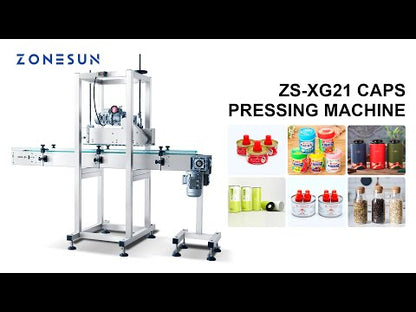 ZONESUN ZS‑XG21 Automatic Cap Pressing Machine for Bottles & Cans