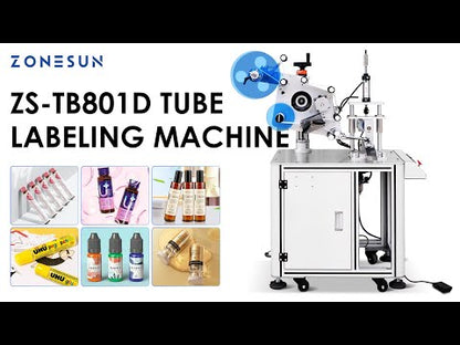 ZONESUN ZS-TB801D Semi Automatic Round Bottle Labeling Machine