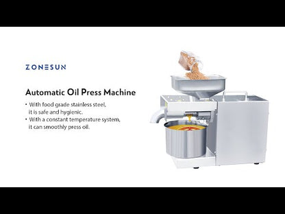 ZONESUN ZS-ZY22A Compact Peanut Oil Press for Nuts, Seeds & Grains