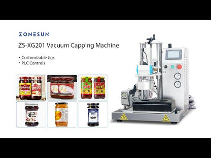 ZONESUN ZS‑XG201 Vacuum Capping Machine for Bottles and Jars