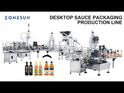 ZONESUN ZS-FAL180D6 4 Nozzles Filling Capping Labeling Production Line