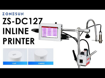 ZONESUN ZS-DC127 Inline Printer with Conveyor for Packaging Lines