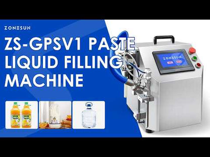 ZONESUN ZS-GPSV1 Servo Gear Pump Filling Machine Liquid Paste Quantitative Filler