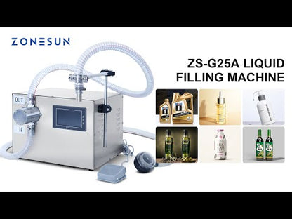 ZONESUN ZS‑G25A Semi‑auto High Flow Magnetic Pump Corrosive Filler
