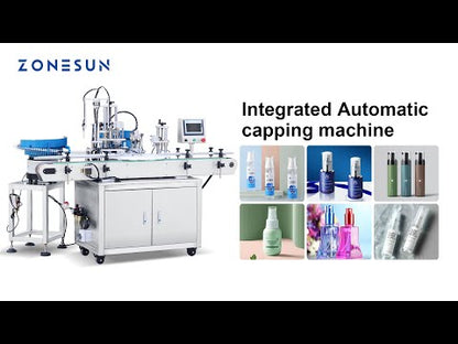ZONESUN ZS-AFC8 Automatic Spray Head Round Bottle Capping Machine