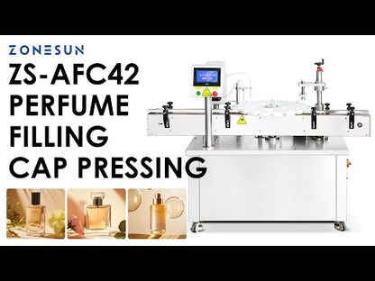 Zonesun ZS‑AFC42 High‑Speed Dual‑Head Perfume Filling Capping Machine