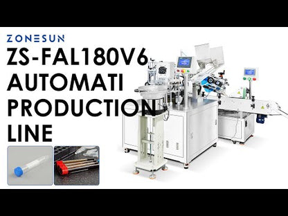 ZONESUN ZS-FAL180V6 Automatic Glass Test Tube Filling &Packaging Monoblock Machine