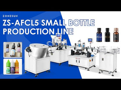 ZONESUN ZS-AFCL5 Automatic Gear Pump Filling Capping Labeling Line for Cosmetic Liquids