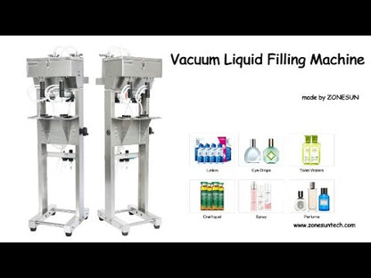 ZONESUN ZS‑G400 Pneumatic Vacuum Liquid Filling Machine for Perfume