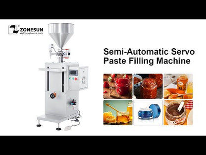 ZONESUN ZS-GTSM1 Semi-automatic Servo Rotor Pump Paste Filling Machine