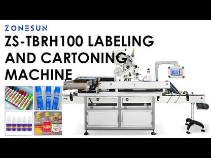 Zonesun ZS‑TBRH100 Horizontal Tube Labeler with Tray Loading