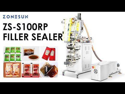 Zonesun ZS‑S100RP Automatic VFFS Bagger with Feeding Pump for Sauces