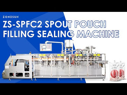ZONESUN ZS-SPFC2 Automatic Spout Pouch Bag Forming Liquid Filling and Sealing Machine For Beverage, Cosmetic
