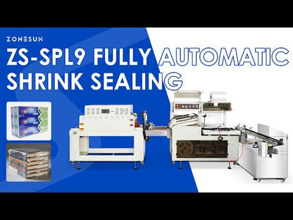 ZONESUN ZS-SPL9 Automatic Boxes Shrink Wrapping Sealing Machine For Food Cosmetic Boxes and Daily Chemicals