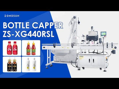 ZONESUN ZS-XG440RSL Automatic Servo Capping Machine for Fast & Versatile Sealing