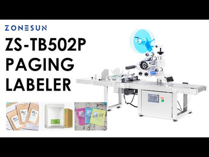 ZONESUN ZS-TB502P Automatic Flat Paper Paging And Labeling Machine