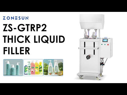 ZONESUN ZS-GTRP2 Semi-automatic Dual Nozzle Rotor Pump Filling Machine